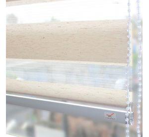 Cortina Roller Duo Lino Blanco Grain 120x240cm