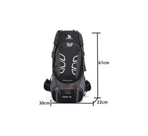 Mochila impermeable 60L color negro