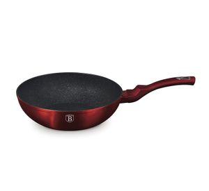 WOK 28 CM METALLIC LINE BURGUNDY EDITION ANTIADHERENTE 3,2 LTS