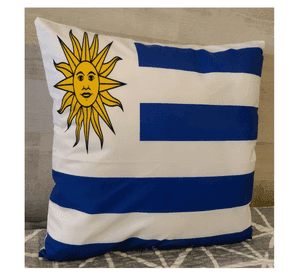 Cojín Felpa 45x45 cm De La Bandera De Uruguay Extra Suave
