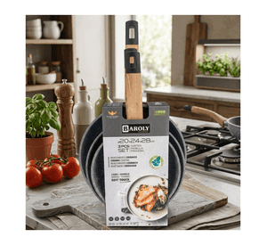 Pack 3 Sarten 20, 24 Y 28 Cm Set De Sartenes Ceramicos