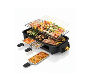Parrilla Eléctrica de mesa Raclette 2 En 1 Sin Humo Potencia 1500W