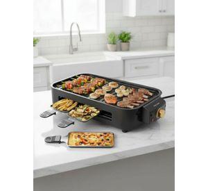 Parrilla Eléctrica de mesa Raclette 2 En 1 Sin Humo Potencia 1500W
