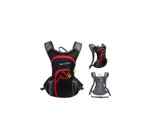 Mochila outdoor trekking + bolsa de agua color negro