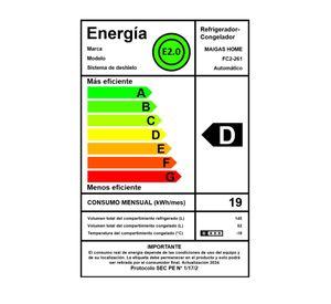 Refrigerador No Frost 196 litros inox top mount FC2-261
