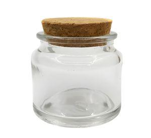 12 Frascos Porta Vela Vidrio Tapa De Corcho 100 Ml Colores