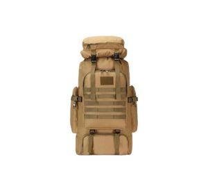 Mochila de campaña 80L color café
