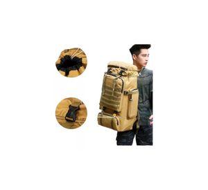 Mochila de campaña 80L color café