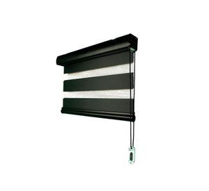 Cortina Roller Duo Arcadia 160x240 cm-Negro