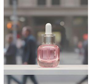 12 Frascos Vidrio Rosa Gotero Pipeta 15ml