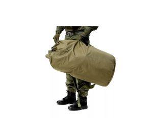 Bolso saco ropero táctico militar camping 90L color café