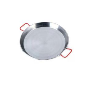 Paellera valenciana de 34 cm en acero, 6 porciones