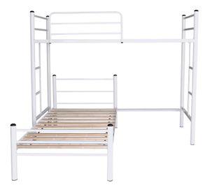 Cama Alta + Cama Baja 1.5 Blanco