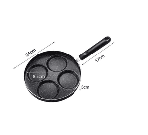 Sartén Para Tortillas De 4 Agujeros Para Huevos Antiadherente