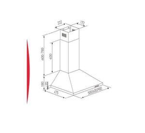 Campana Piramidal 60cm Ca-630pp Inox Sindelen