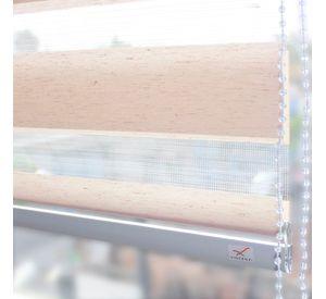 Cortina Roller Duo Lino Beige Sand 120x240cm
