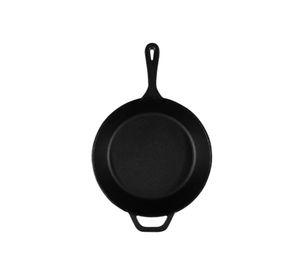 Dutch oven de 26 cm con 2 sartenes de hierro fundido y 2 grip, negro