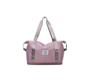 Bolsa de gran capacidad para viajes, hombres y mujeres, deportes, color rosa