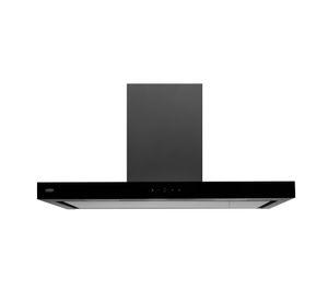 Campana decorativa Control Touch 90 cm / vidrio negro