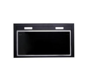 Campana decorativa Control Touch 90 cm / vidrio negro