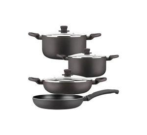 Batería De Cocina Antiadherente Marmicoc Spring 7 Piezas