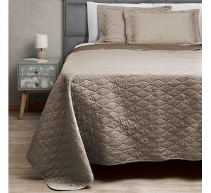 Quilt Bicolor Masel 1,5 plazas Cafe-Beige 180x250