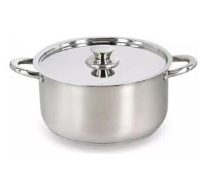 Juego Batería 6 Piezas Olla Cocina Acero Inoxidable Plateado