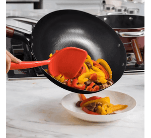 Sartén Premium Wok de Hierro Forjado 32 cm con Mango de Madera
