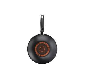 Wok de 28 cm con tapa, Super Cook, color negro