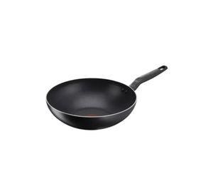 Wok de 28 cm con tapa, Super Cook, color negro