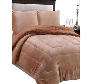 COBERTOR SHERPA KING 250X270CM CAFE B10