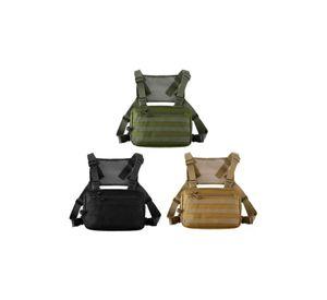 Banano táctico tipo pechera militar color negro