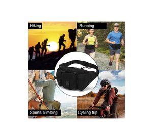 Banano de senderismo trekking outdoor táctico militar negro
