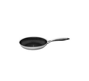 Sartén Roichen de 28 cm, acero inoxidable, cocina premium, gris