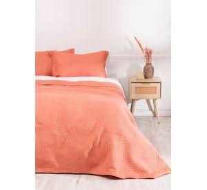 Quilt Cordoba lisa 2 P Naranjo