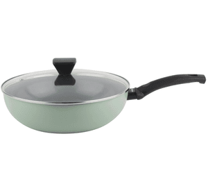 WOK DE 28 CM. CON TAPA, CERAMICO - MARMICOC.