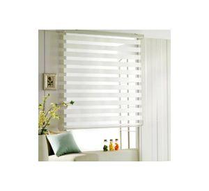 Cortina Roller Persiana Dúo Blanca 60x220 CM