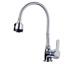 Grifo Cocina Fregadero Mezclador Agua GiratorioManija Rondon
