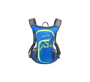 Mochila outdoor trekking + bolsa de agua color azul