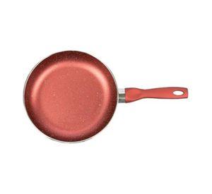 Sarten De Cocina Antiadherente 28cm Rojo Mango De Silicona