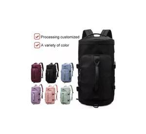 Bolso de viaje impermeable, mochila multiusos, hombro, gimnasio, color negro