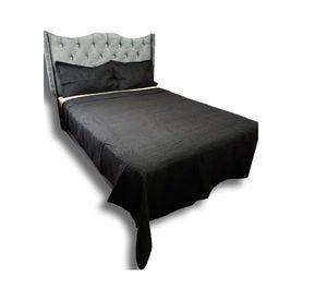 QUILT COLCHA DE LUJO VERANO PLAZA Y MEDIA NEGRO
