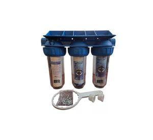 Filtro agua 3 etapas antisarro ablandador 10 pulgadas 5 micras