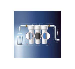 Filtro agua 3 etapas antisarro ablandador 10 pulgadas 5 micras