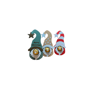 Adorno navidad chocolates - Gnomos (pack 3 un)
