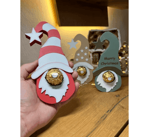 Adorno navidad chocolates - Gnomos (pack 3 un)