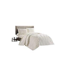 CUBRECAMA QUILT CON DISEÑO RELIEVE PLAZA Y MEDIA 180 x 230 cm 05