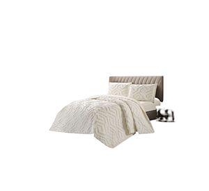 CUBRECAMA QUILT CON DISEÑO RELIEVE PLAZA Y MEDIA 180 x 230 cm 05