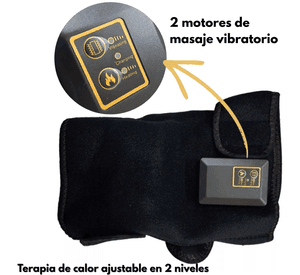 Masajeador De Rodilla Termico Recargable Con Vibracion