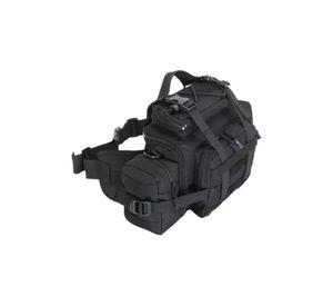 Bolso banano gigante tipo botiquín táctico militar negro